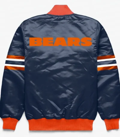 Chicago Bears Button Down Navy Jacket