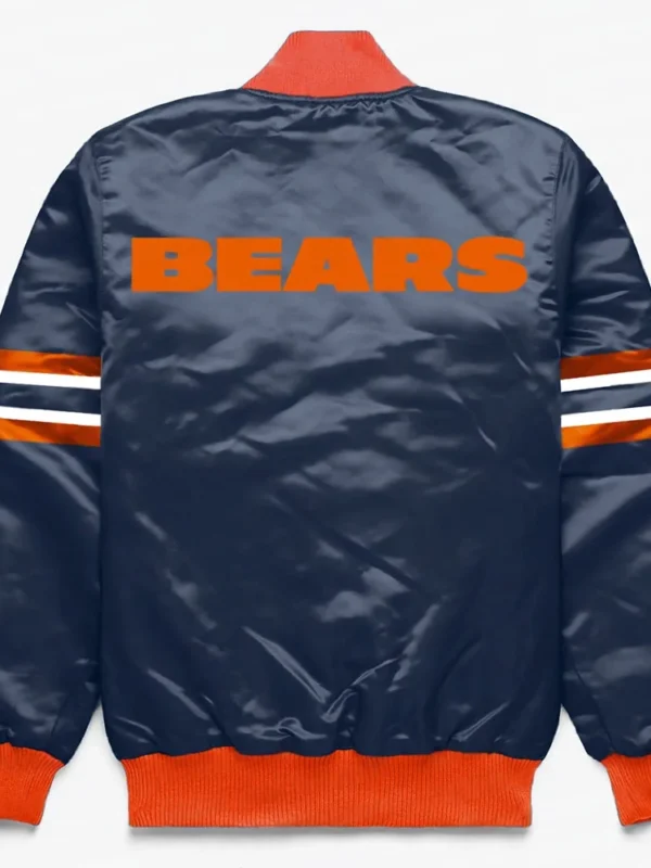 Chicago Bears Button Down Navy Jacket