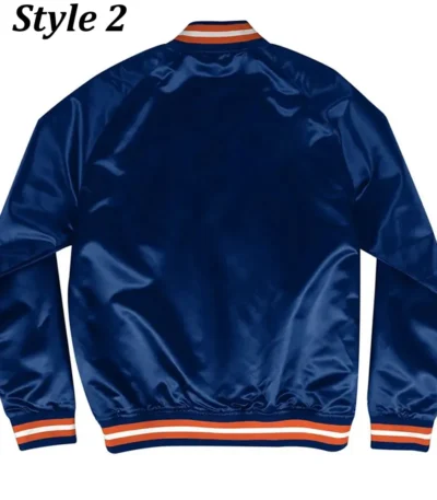 Chicago Bears Gameday Navy Blue Satin Jacket