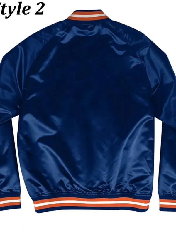 Chicago Bears Gameday Navy Blue Satin Jacket