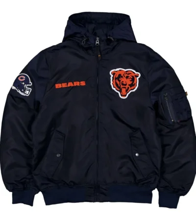 Chicago Bears Historic L-2B Hooded Bomber Jacket