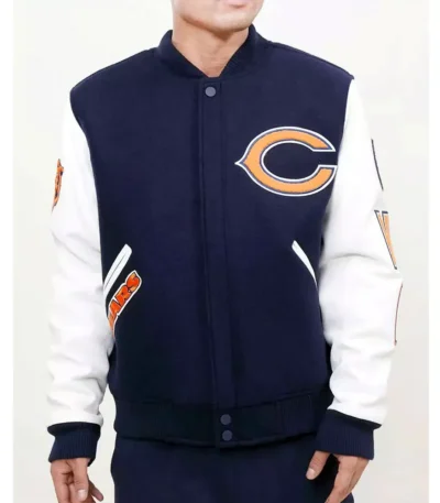 Chicago Bears Logo Letterman Jacket