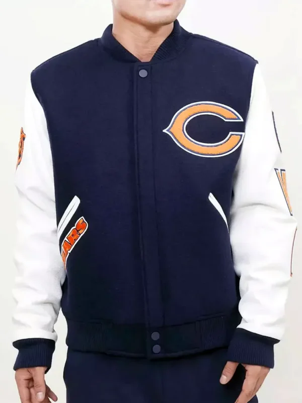 Chicago Bears Logo Letterman Jacket