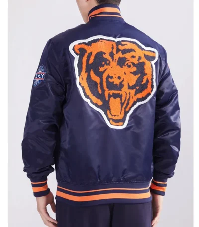 Chicago Bears Mashup Classic Rib Satin Jacket