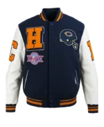 Chicago Bears Mashup Classic Rib Varsity Jacket
