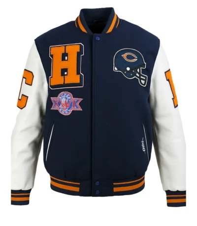 Chicago Bears Mashup Classic Rib Varsity Jacket