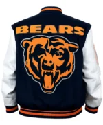 Chicago Bears Mashup Classic Rib Varsity Jacket