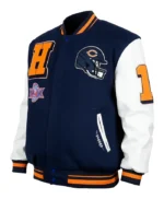 Chicago Bears Mashup Classic Rib Varsity Jacket