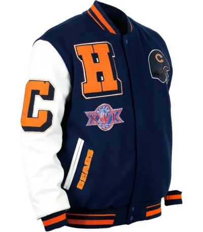 Chicago Bears Mashup Classic Rib Varsity Jacket