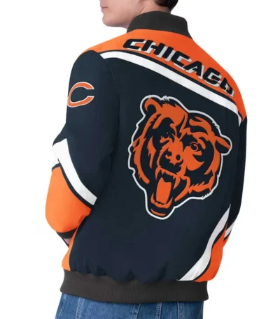 Chicago Bears Maximum Racing Navy Jacket