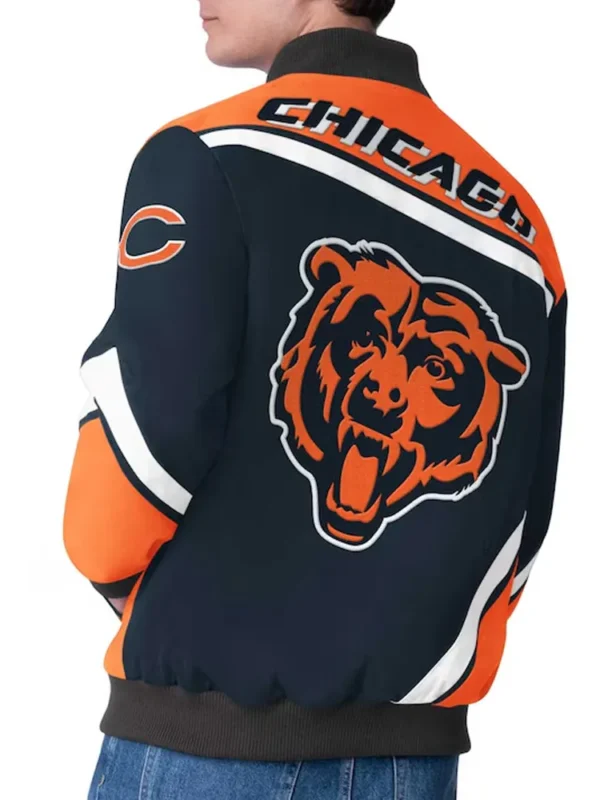 Chicago Bears Maximum Racing Navy Jacket