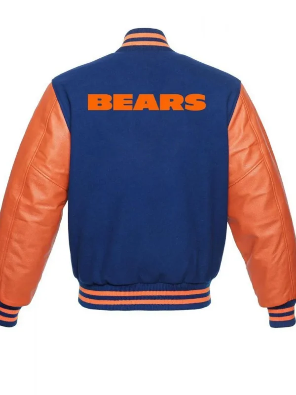 Chicago Bears NFL Varsity Orange and Blue Jacket