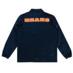 Chicago Bears Navy Satin Windbreaker