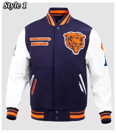 Chicago Bears Retro Classic Rib Varsity Jacket