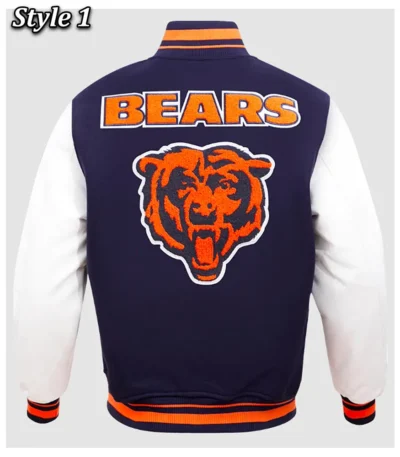 Chicago Bears Retro Classic Rib Varsity Jacket