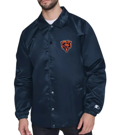 Chicago Bears Retro Logo Coaches Jacket