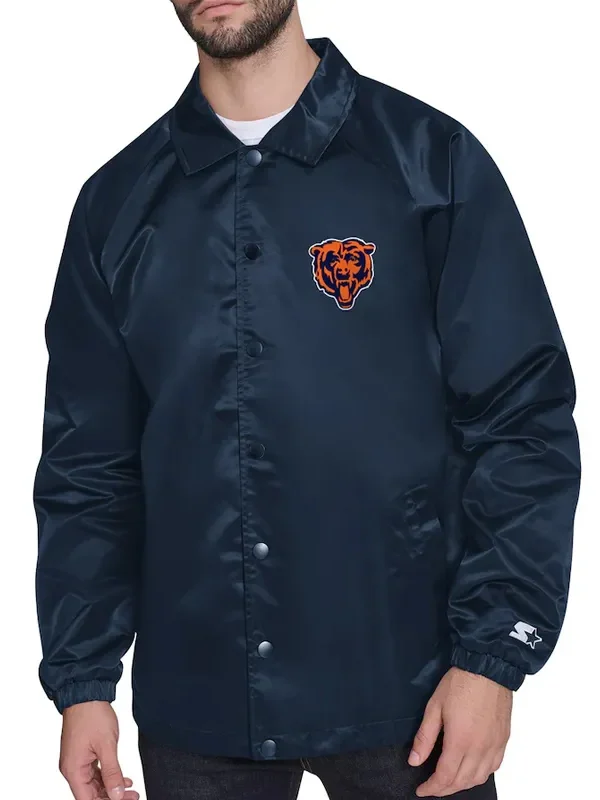 Chicago Bears Retro Logo Coaches Jacket