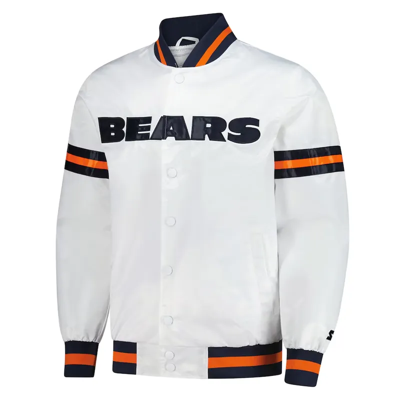 Chicago Bears Scout Varsity Satin Jacket Chicago Bears Scout Varsity Satin Jacket