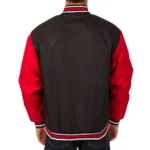 Chicago Blackhawks Black and Red Poly-Twill Jacket