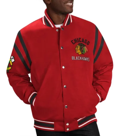Chicago Blackhawks Red Tailback Jacket