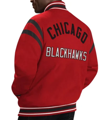 Chicago Blackhawks Red Tailback Jacket