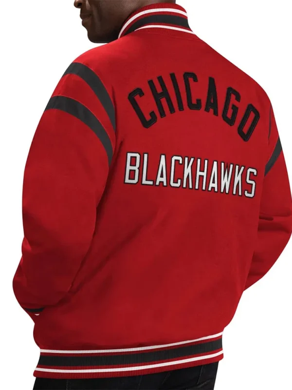 Chicago Blackhawks Red Tailback Jacket