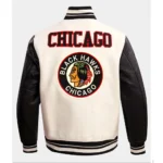 Chicago Blackhawks Retro Classic Rib Varsity Jacket