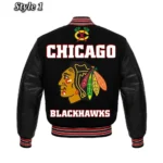 Chicago Blackhawks Styles Varsity Jacket