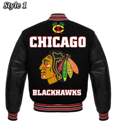 Chicago Blackhawks Styles Varsity Jacket
