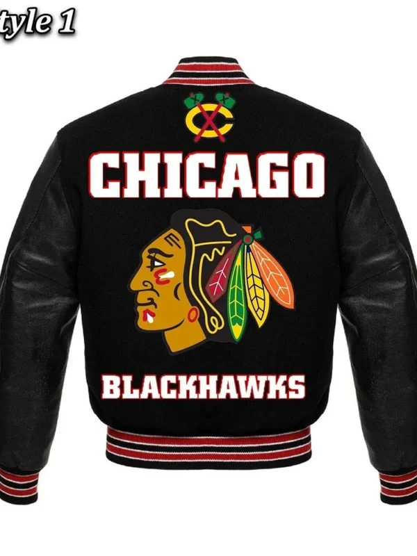 Chicago Blackhawks Styles Varsity Jacket