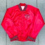 Chicago Bulls 1990’s Locker Line Red Satin Jacket