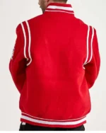6x Champs Chicago Bulls Red Varsity Wool Jacket