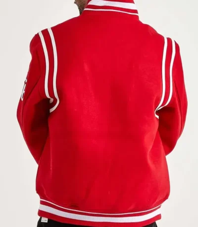 6x Champs Chicago Bulls Red Varsity Wool Jacket