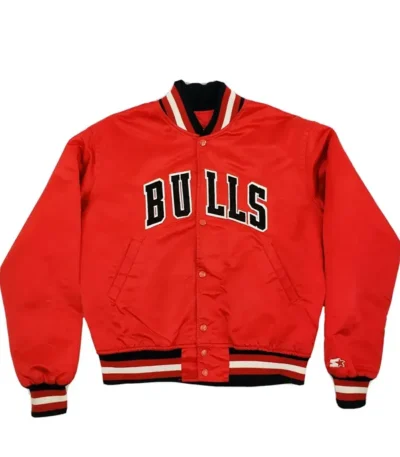 80s Chicago Bulls Red Jacket