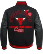 Area Code Chicago Bulls Classic Rib Varsity Jacket