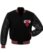 Chicago Bulls Basketball College Black Jacket