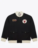 Chicago Bulls Black Cotton Twill Jacket