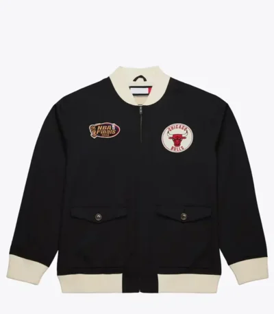 Chicago Bulls Black Cotton Twill Jacket