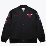 Chicago Bulls Black Out Satin Jacket