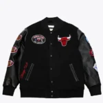 Vintage Chicago Bulls Black Out Logo Varsity Jacket