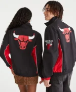 Chicago Bulls Black and Red Full-Zip Track Jacket
