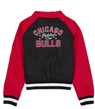 Throwback Chicago Bulls Black And Red Jacket
