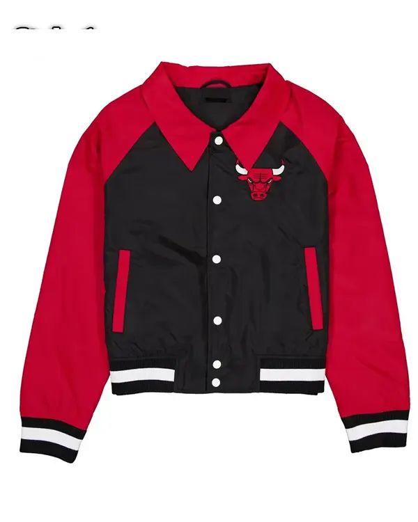 Throwback Chicago Bulls Black And Red Jacket Throwback Chicago Bulls Black And Red Jacket