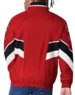 Captain Chicago Bulls Red Varsity Satin Jacket