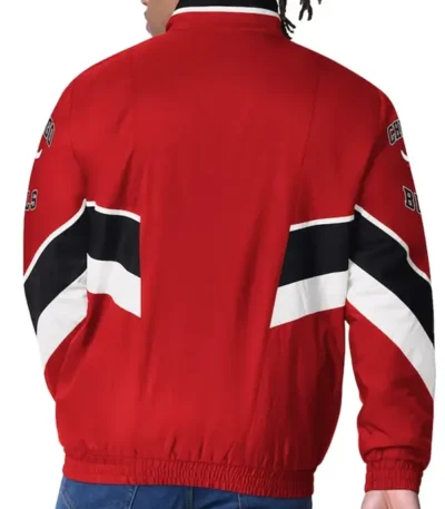 Captain Chicago Bulls Red Varsity Satin Jacket