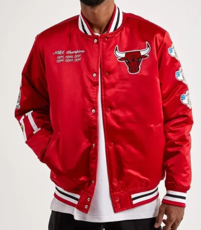 Championship Chicago Bulls Red Jacket