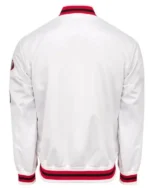 Chicago Bulls City Collection White Varsity Satin Jacket