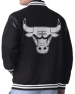 Clutch Hitter Chicago Bulls Black Varsity Jacket