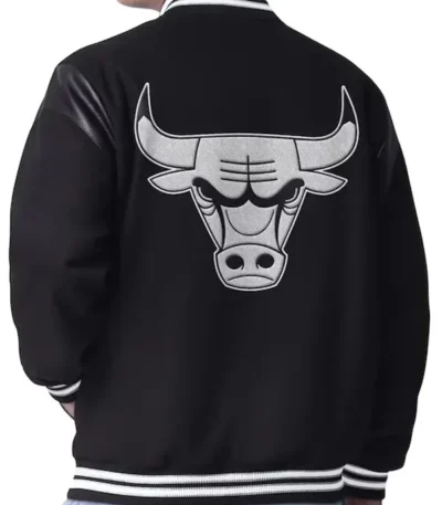 Clutch Hitter Chicago Bulls Black Varsity Jacket