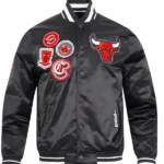Diy Pick Stitch Classic Rib Chicago Bulls Satin Jacket